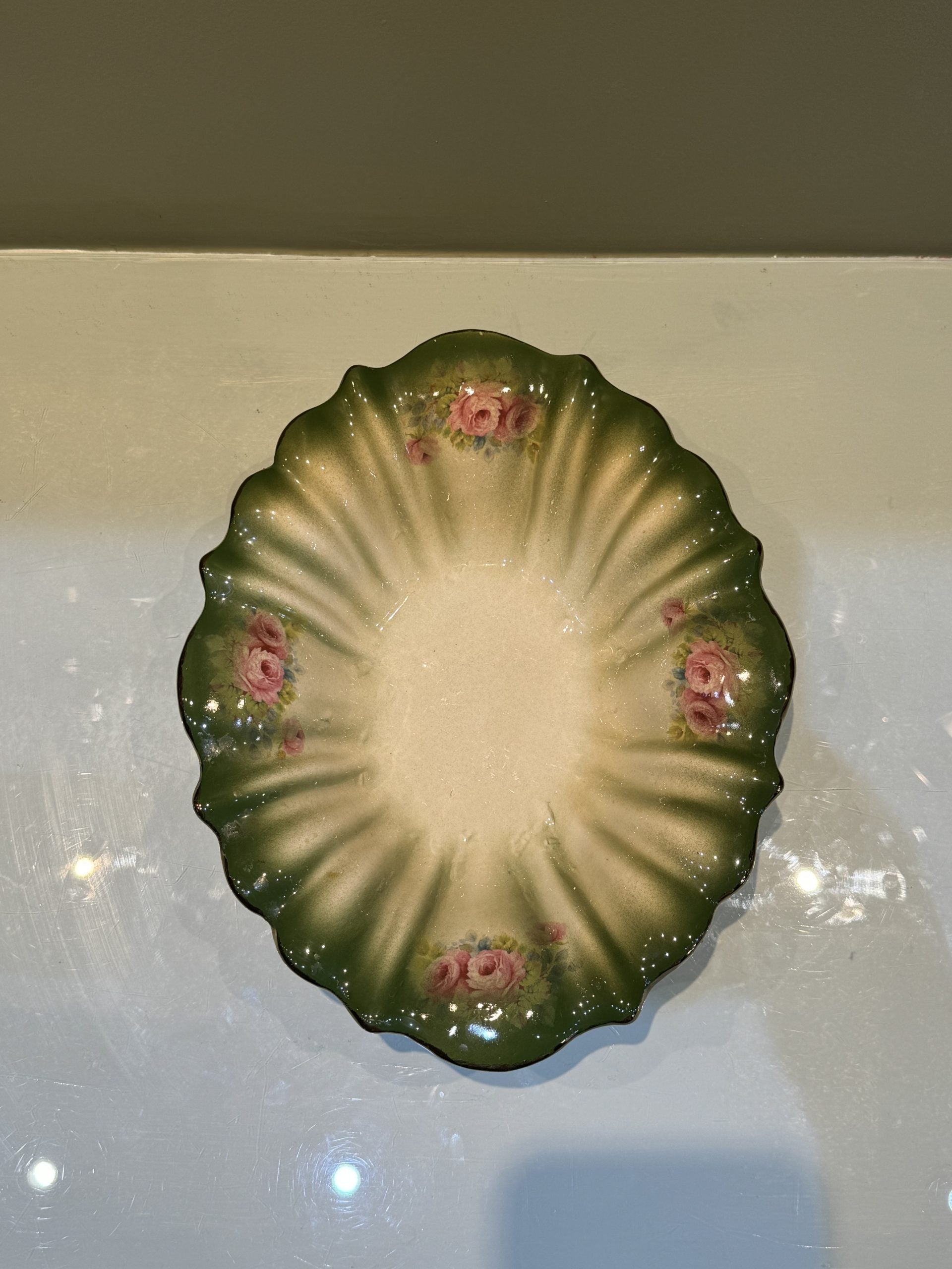 LOVELY ANTIQUE STAFFORDSHIRE WASHING BOWL & JUG, EXC. COND.